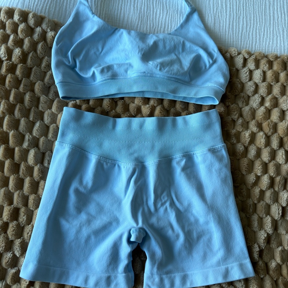 Women's Light Blue workout Set